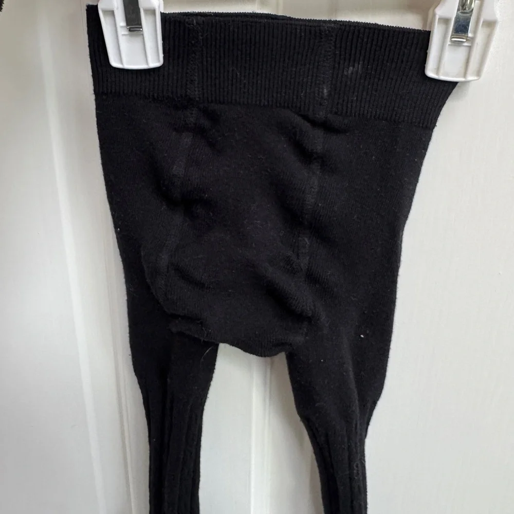 12-24M Girls Black Knit Baby Stockings